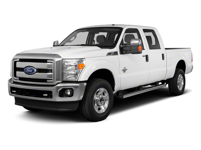 2011 Ford F-350 Lariat in White — front three-quarter view