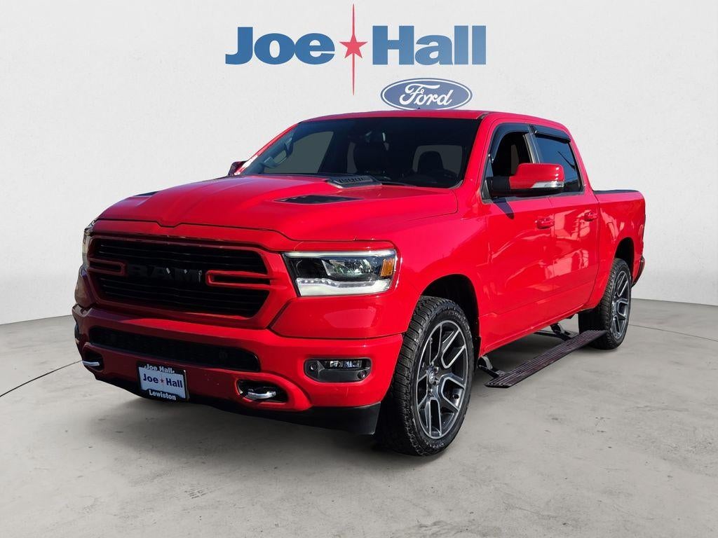 2019 RAM 1500 Sport in Red — front three-quarter view
