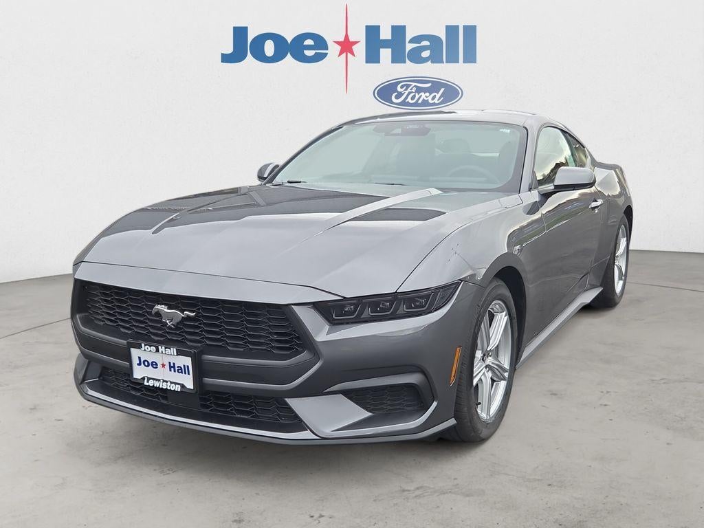 2026 Ford Mustang EcoBoost in Carbonized Gray Metallic — front three-quarter view