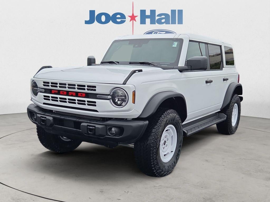 2026 Ford Bronco Heritage Edition in Oxford White — front three-quarter view
