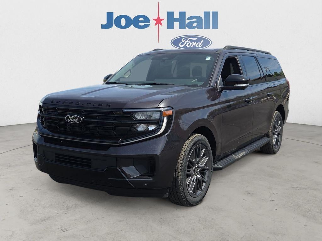 2026 Ford Expedition MAX Platinum in Dark Matter Gray Metallic — front three-quarter view