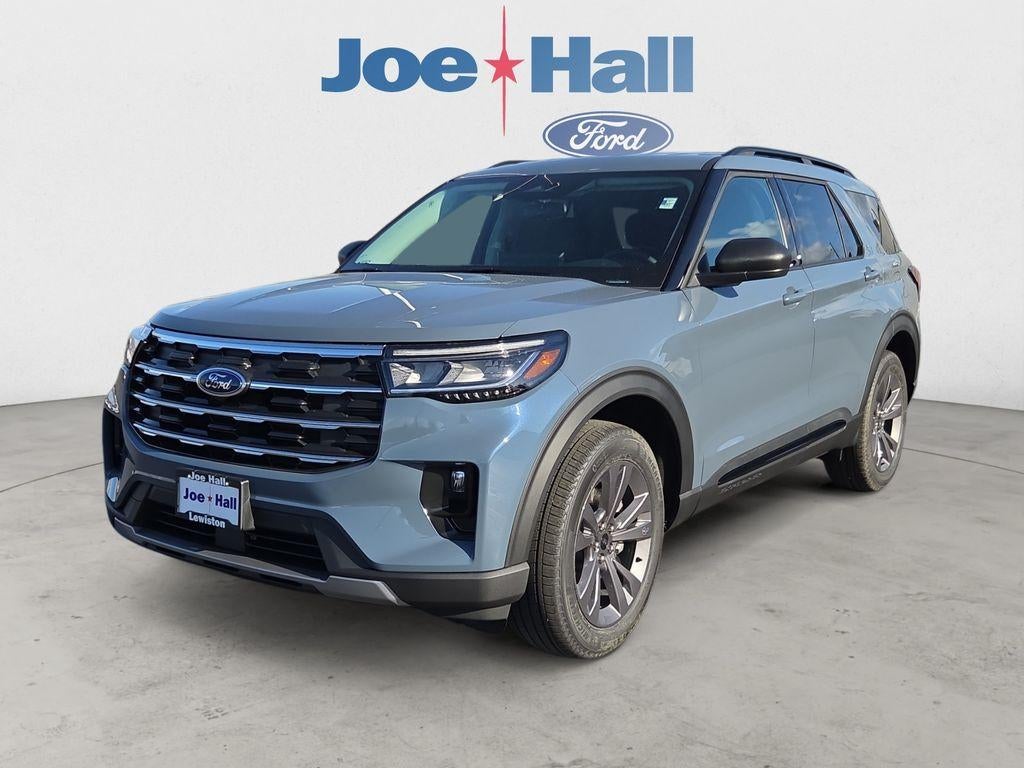 2026 Ford Explorer Active w/200A Pkg in Vapor Blue Metallic — front three-quarter view