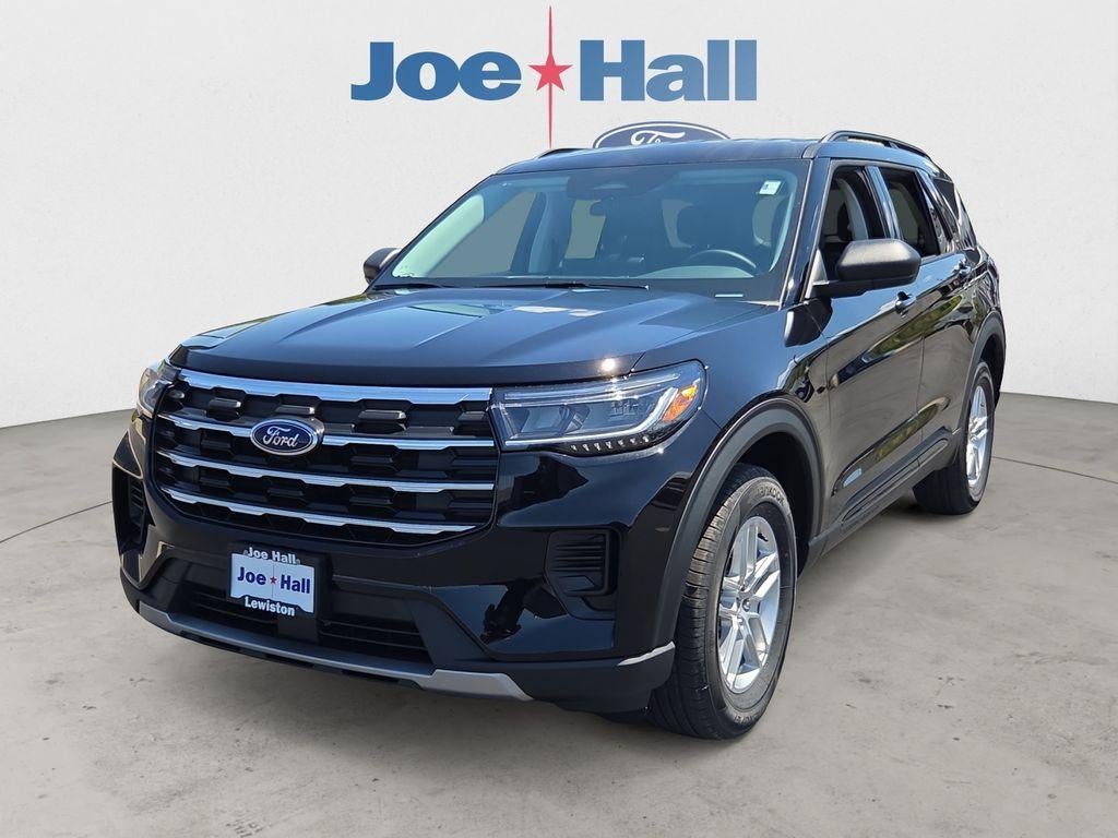 2026 Ford Explorer Active w/200A Pkg in Agate Black Metallic — front three-quarter view
