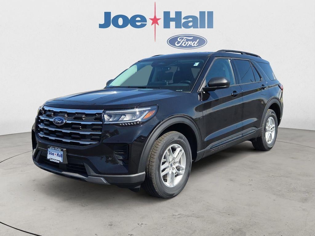2026 Ford Explorer Active w/200A Pkg in Agate Black Metallic — front three-quarter view