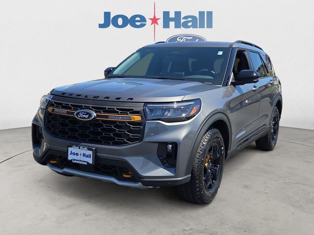 2026 Ford Explorer Tremor in Carbonized Gray Metallic — front three-quarter view