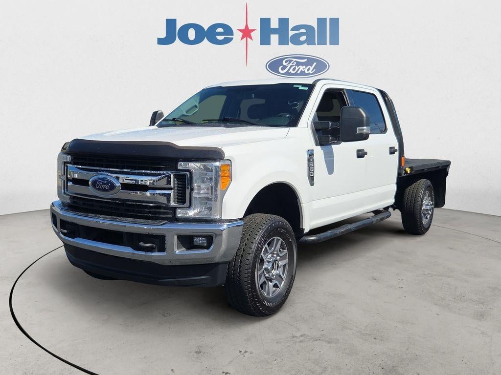 2017 Ford F-350 Lariat in White Platinum Metallic Tri-Coat — front three-quarter view