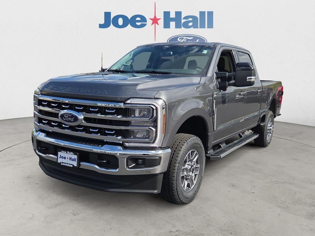 2026 Ford F-350 LARIAT in Carbonized Gray Metallic — front three-quarter view