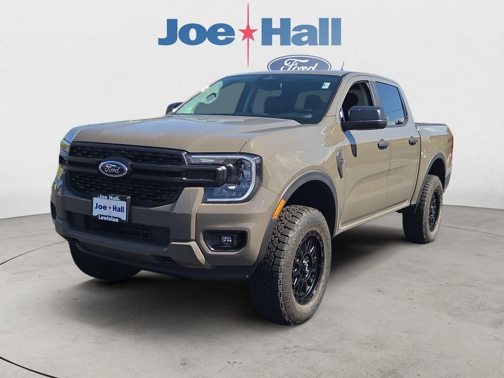 2025 Ford Ranger XL in Marsh Gray — front three-quarter view