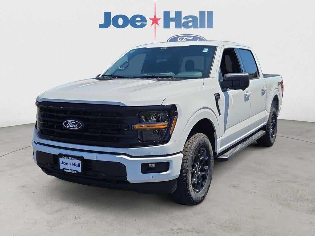 2026 Ford F-150 XLT in Oxford White — front three-quarter view