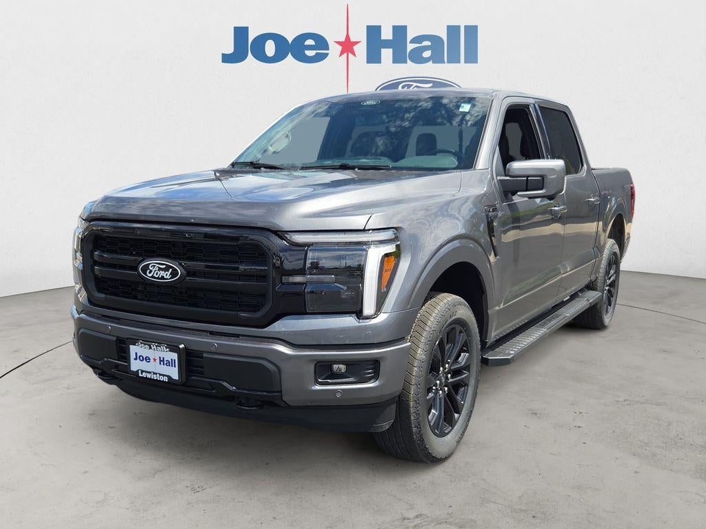2026 Ford F-150 LARIAT in Carbonized Gray Metallic — front three-quarter view