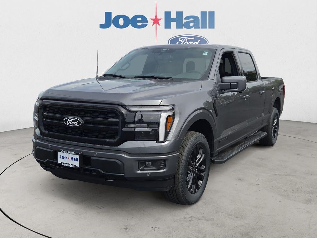 2026 Ford F-150 LARIAT in Carbonized Gray Metallic — front three-quarter view