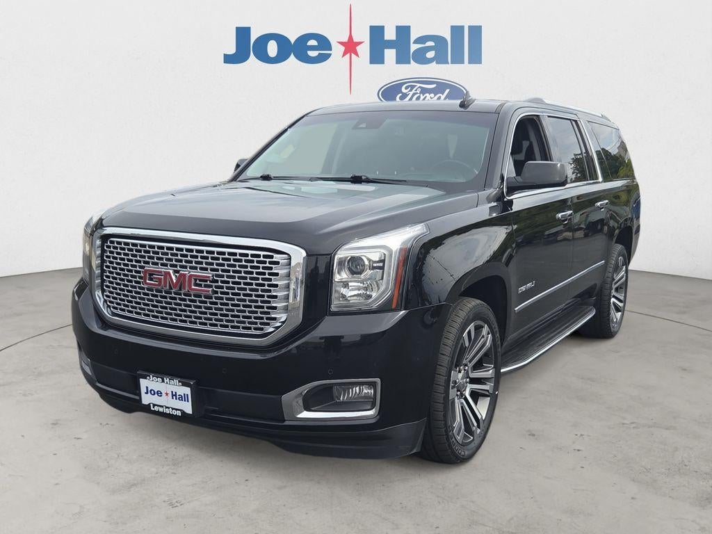 2017 GMC Yukon XL Denali in Onyx Black — front three-quarter view