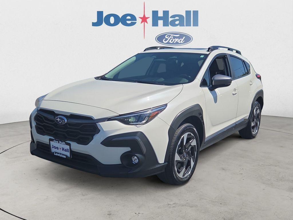 2024 Subaru Crosstrek Limited in Crystal White Pearl — front three-quarter view