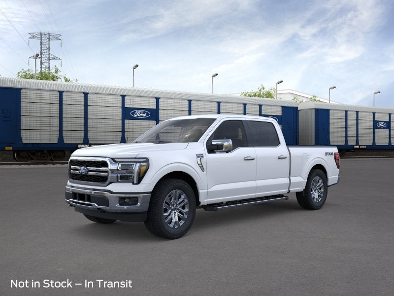 2026 Ford F-150 Lariat in Star White Metallic Tri-Coat — front three-quarter view
